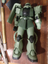 Overview of the work so far on the HG Zaku...